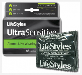 Lifestyles Ultra Sensitive Condoms Non-Lub.