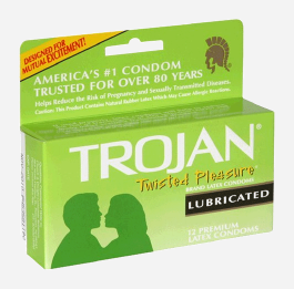 Trojan Twisted Pleasure Condoms 12-pack