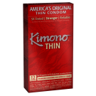 Kimono Thin Lubricated Condoms