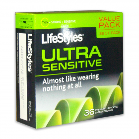 LifeStyles® Ultra Sensitive Condoms (36-Pack)